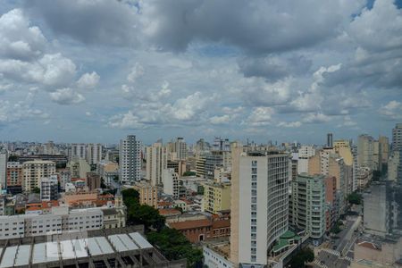 Vista da varanda de kitnet/studio à venda com 1 quarto, 35m² em Campos Elíseos, São Paulo