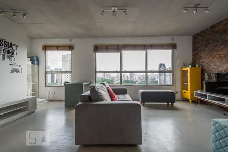 Sala de apartamento para alugar com 1 quarto, 69m² em Jardim das Acácias, São Paulo