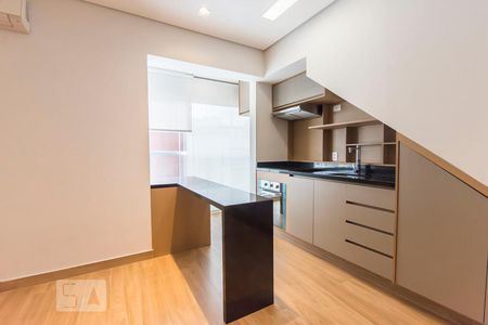 Sala/Cozinha de apartamento para alugar com 1 quarto, 55m² em Vila Olímpia, São Paulo