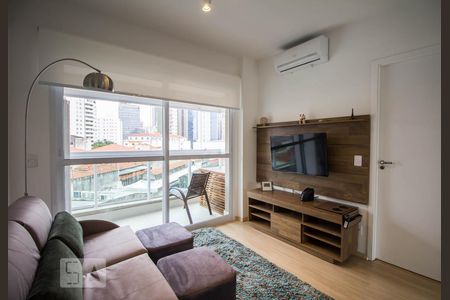 Sala de apartamento à venda com 1 quarto, 38m² em Pinheiros, São Paulo