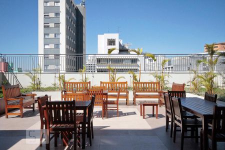 Apartamento à venda com 36m², 1 quarto e 1 vagaChurrasqueira