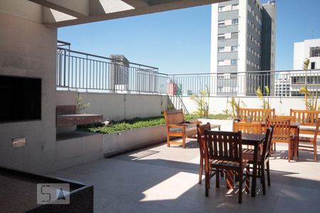 Apartamento à venda com 36m², 1 quarto e 1 vagaChurrasqueira