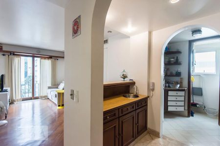 Sala/Cozinha de apartamento para alugar com 1 quarto, 47m² em Itaim Bibi, São Paulo