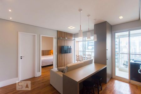 Sala de apartamento para alugar com 1 quarto, 52m² em Vila Olímpia, São Paulo