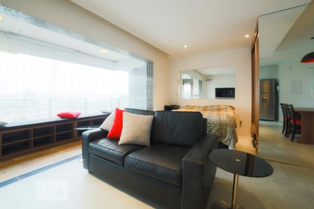 Sala de kitnet/studio para alugar com 1 quarto, 49m² em Campo Belo, São Paulo