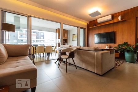 Sala de apartamento para alugar com 2 quartos, 95m² em Cidade Monções, São Paulo