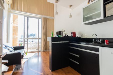 Sala de apartamento à venda com 1 quarto, 40m² em Cidade Monções, São Paulo