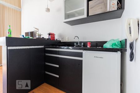 Cozinha de apartamento à venda com 1 quarto, 40m² em Cidade Monções, São Paulo