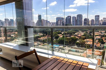 Sacada e Vista de kitnet/studio para alugar com 1 quarto, 32m² em Vila Cordeiro, São Paulo