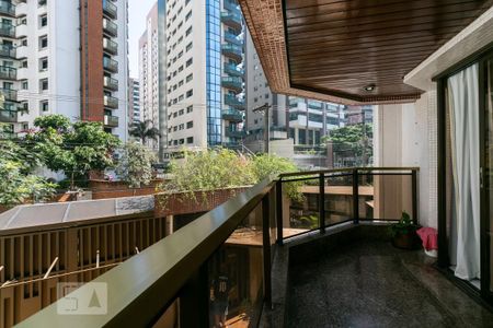 Varanda da Sala de apartamento para alugar com 4 quartos, 198m² em Vila Regente Feijó, São Paulo