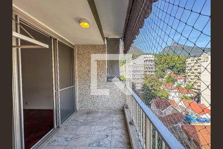 Varanda da Sala de apartamento para alugar com 2 quartos, 93m² em Laranjeiras, Rio de Janeiro