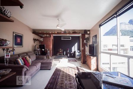 Sala de apartamento para alugar com 1 quarto, 78m² em Gávea, Rio de Janeiro