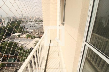 Varanda da Sala de apartamento para alugar com 1 quarto, 38m² em Cambuci, São Paulo