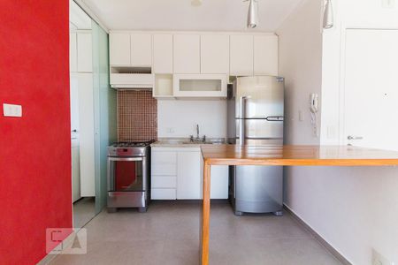 Cozinha de apartamento à venda com 1 quarto, 40m² em Mirandópolis, São Paulo