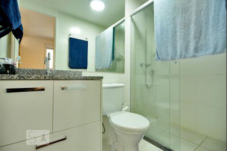 Banheiro da Suíte de apartamento para alugar com 1 quarto, 43m² em Alto da Lapa, São Paulo