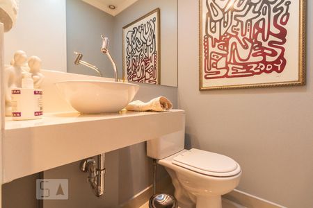 Lavabo de apartamento à venda com 3 quartos, 138m² em Jardim Caravelas, São Paulo