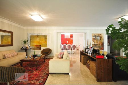 Sala de apartamento para alugar com 4 quartos, 340m² em Paraíso do Morumbi, São Paulo