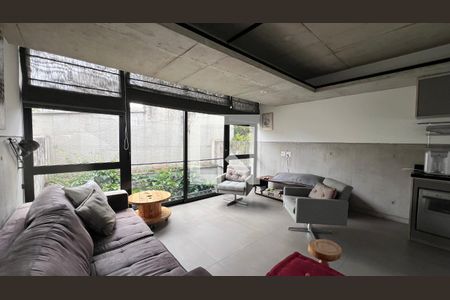 Sala de apartamento à venda com 1 quarto, 110m² em Vila Madalena, São Paulo