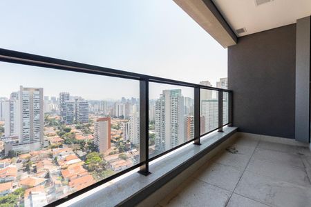 Sacada de apartamento à venda com 1 quarto, 42m² em Brooklin Paulista, São Paulo