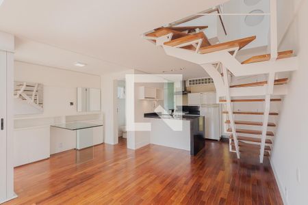 Sala de apartamento para alugar com 1 quarto, 67m² em Pinheiros, São Paulo