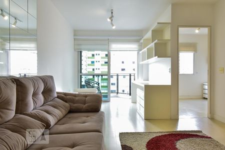 Sala de apartamento à venda com 1 quarto, 47m² em Campo Belo, São Paulo