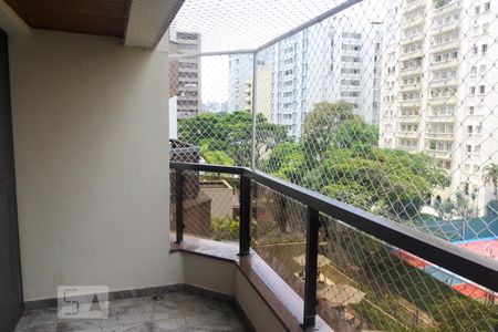 Varanda da Sala de apartamento para alugar com 4 quartos, 200m² em Itaim Bibi, São Paulo