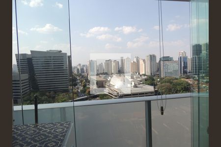 Vista da Varanda  de apartamento à venda com 1 quarto, 33m² em Santo Amaro, São Paulo