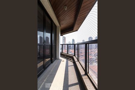 Varanda da Sala  de apartamento à venda com 6 quartos, 420m² em Vila Regente Feijo, São Paulo