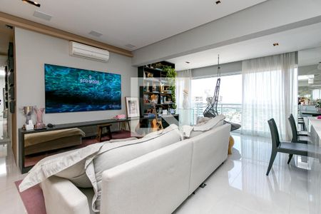 Sala de apartamento à venda com 2 quartos, 84m² em Brooklin Paulista, São Paulo