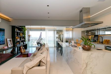 Sala de apartamento à venda com 2 quartos, 84m² em Brooklin Paulista, São Paulo