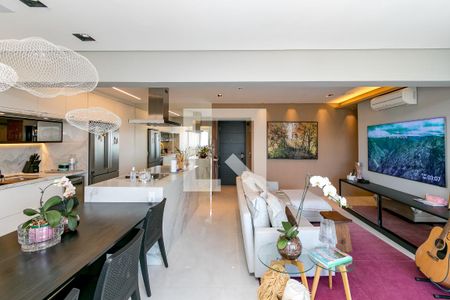 Sala de apartamento à venda com 2 quartos, 84m² em Brooklin Paulista, São Paulo