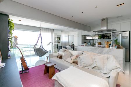 Sala de apartamento à venda com 2 quartos, 84m² em Brooklin Paulista, São Paulo