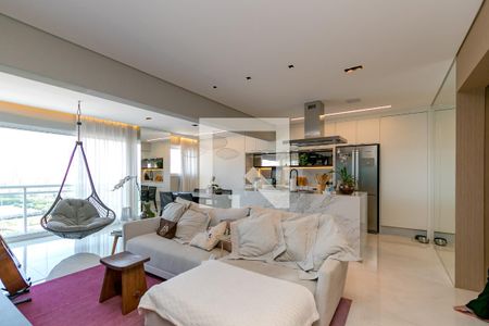 Sala de apartamento à venda com 2 quartos, 84m² em Brooklin Paulista, São Paulo