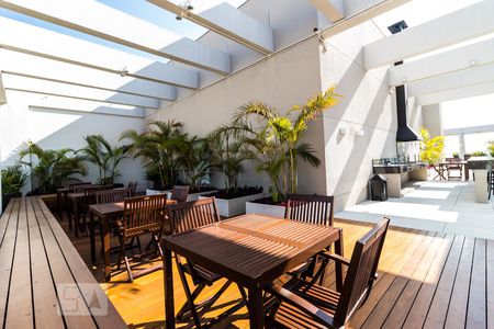 Studio à venda com 33m², 1 quarto e 1 vagaChurrasqueira