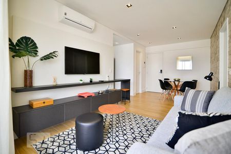 Sala de apartamento para alugar com 1 quarto, 49m² em Alphaville Industrial, Barueri