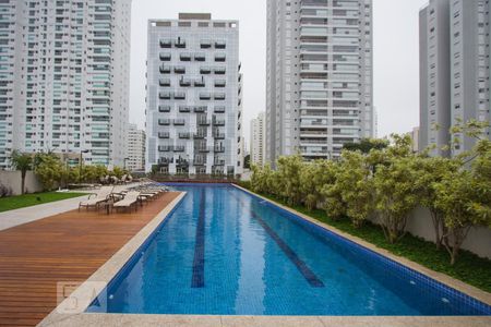 Piscina de kitnet/studio para alugar com 1 quarto, 36m² em Santo Amaro, São Paulo