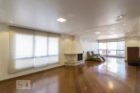 Sala com Lareira de apartamento à venda com 4 quartos, 280m² em Jardim, Santo André