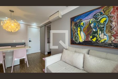 Sala de apartamento para alugar com 1 quarto, 49m² em Campo Belo, São Paulo