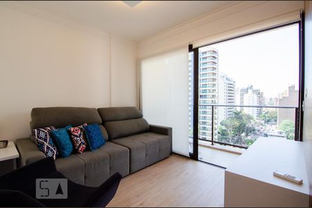Sala de apartamento à venda com 1 quarto, 57m² em Cambuí, Campinas