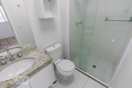 Banheiro da Suíte de apartamento para alugar com 1 quarto, 45m² em Várzea da Barra Funda, São Paulo