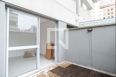 Varanda do Quarto de apartamento para alugar com 1 quarto, 33m² em Bela Vista, São Paulo