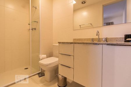 Banheiro - Suíte  de apartamento à venda com 1 quarto, 46m² em Santo Amaro, São Paulo