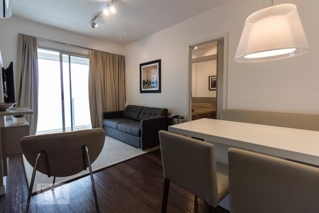Sala de apartamento à venda com 1 quarto, 46m² em Santo Amaro, São Paulo