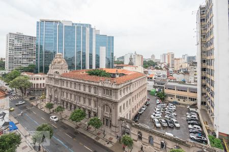 Vista da sala de kitnet/studio à venda com 1 quarto, 22m² em Centro, Rio de Janeiro