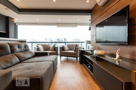 Sala de apartamento para alugar com 2 quartos, 75m² em Santo Amaro, São Paulo