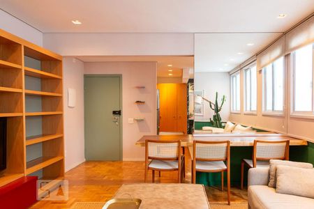 Sala de apartamento para alugar com 1 quarto, 76m² em Consolação, São Paulo