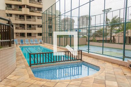 Área Comum - Piscina de apartamento para alugar com 1 quarto, 57m² em Barra da Tijuca, Rio de Janeiro
