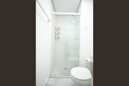 Detalhe do banheiro suíte de apartamento para alugar com 1 quarto, 35m² em Real Parque, São Paulo