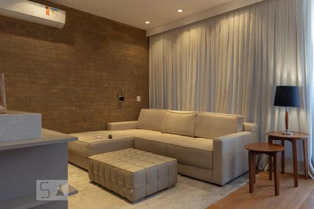 Sala de apartamento para alugar com 1 quarto, 61m² em Vila Olímpia, São Paulo