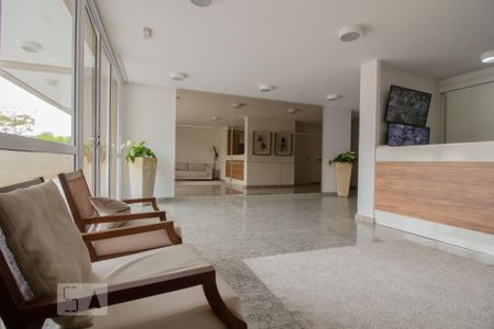Hall social de apartamento para alugar com 1 quarto, 49m² em Empresarial 18 do Forte, Barueri